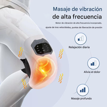 Masajeador eléctrico de rodilla con terapia de calor y vibración - Recupera el movimiento y alivia el dolor con una sensación de descanso real🔥MEGA OFERTA SOLO HOY 50%DCTO