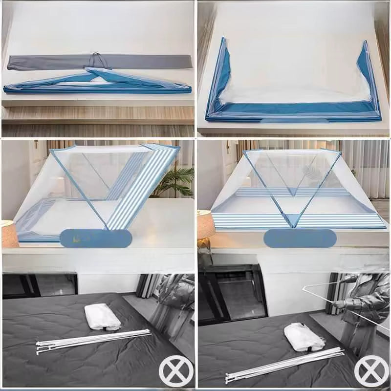 Mosquitero Plegable para Cama - Duerme sin picaduras ni interrupciones: tranquilidad total bajo tu cama 🤑MEGA OFERTA PACK X2 U