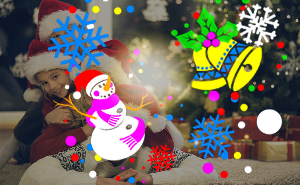 Proyector de Luces LED Navideñas con 16 Patrones Intercambiables - Transforma tu casa en un espectáculo navideño mágico🎄OFERTA NAVIDEÑA 50%DCTO + ENVIO GRATIS Y PAGO EN CASA