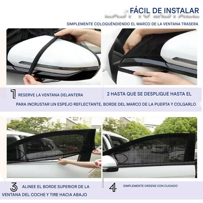 Malla universal protectora de mosquitos y rayos UV para ventana  — protege a tu familia en cada trayecto 🎁OFERTA UNICA PACK X6 UNIDADES CON 40%DCTO