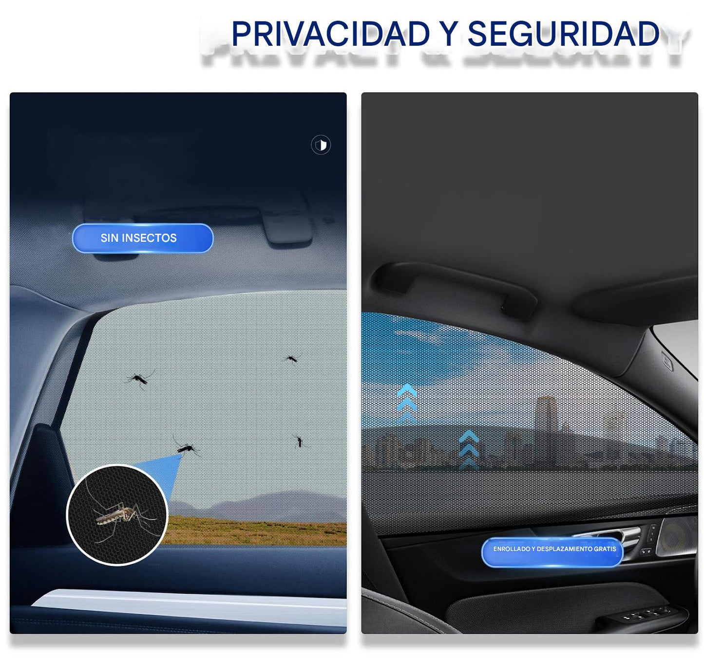 Malla universal protectora de mosquitos y rayos UV para ventana  — protege a tu familia en cada trayecto 🎁OFERTA UNICA PACK X6 UNIDADES CON 40%DCTO