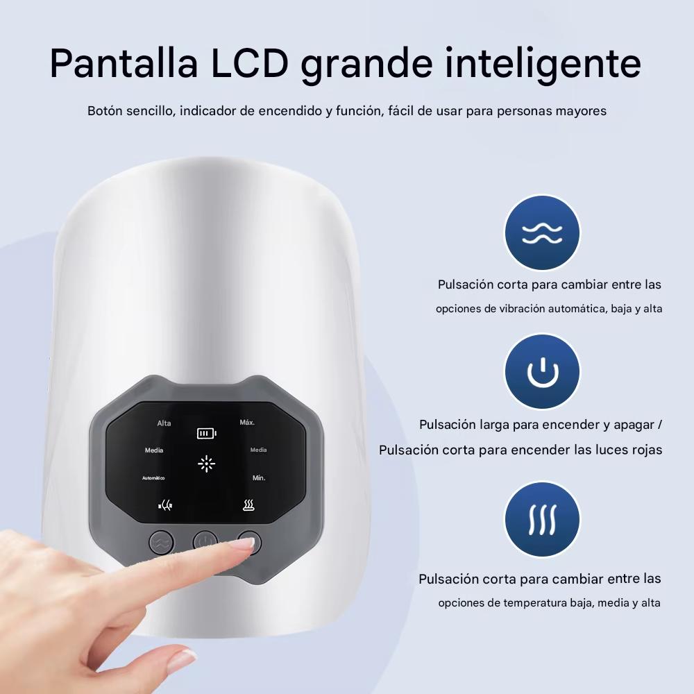 Masajeador eléctrico de rodilla con terapia de calor y vibración - Recupera el movimiento y alivia el dolor con una sensación de descanso real🔥MEGA OFERTA SOLO HOY 50%DCTO